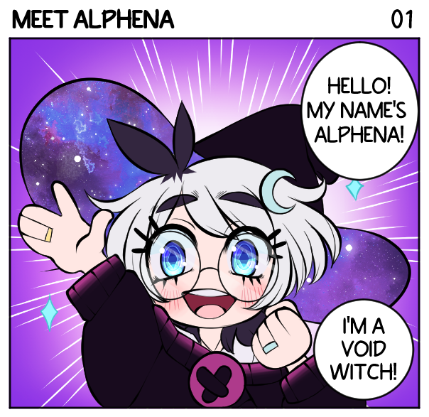 First ever 4panel comic! Please enjoy! 💜

#Vtuber #VTuberUprising 