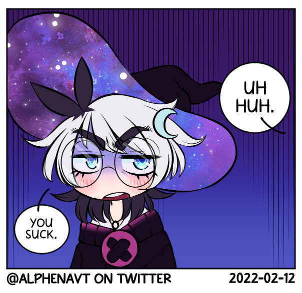 First ever 4panel comic! Please enjoy! 💜

#Vtuber #VTuberUprising 