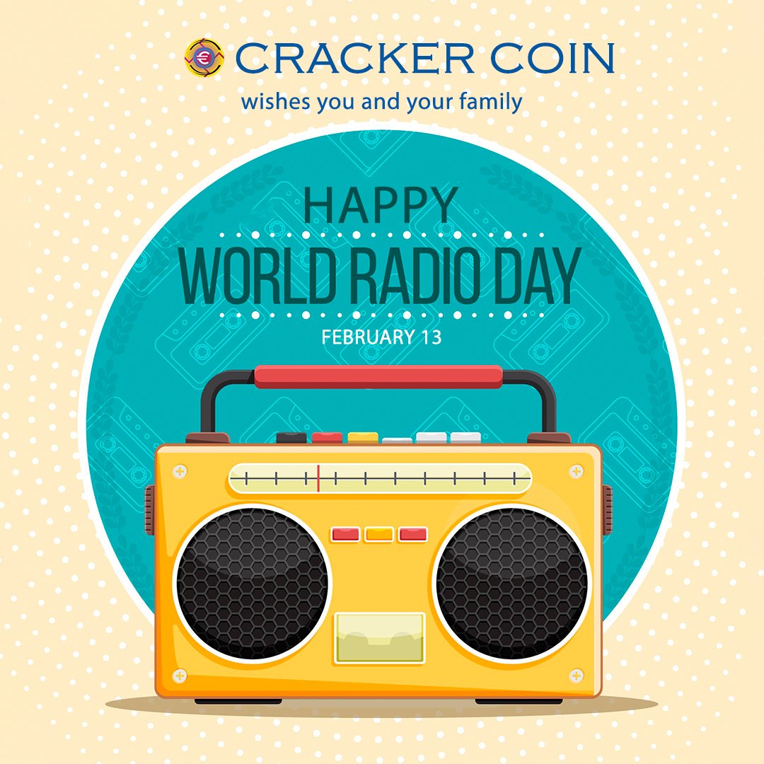 Cracker coin wishes you all Happy World Radio Day.

cracker.digital/presale/

#airdrop #crackertoken #crackercoin #cryptocurrency #crypto #airdrops #crk #bnb #smartchain #blockchaintechnology #happyworldradioday #india #worldradioday #radioday