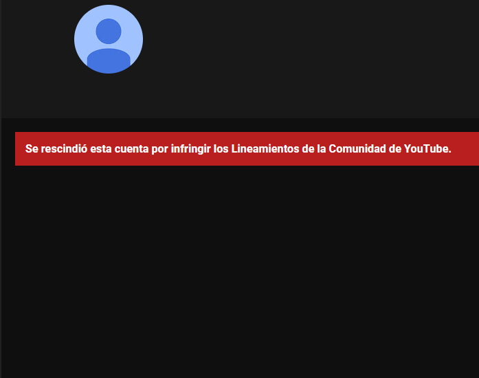 medardo29's tweet photo. Han robado el canal de YouTube de DeathCannonXD. Hicieron directos fraudulentos, borraron todos sus videos y su canal fue cerrado, perdiendo todo lo que estuvo construyendo desde el 2010 @TeamYouTube @YouTubeEspanol @YTCreadores @YouTube @Google @GoogleES #RegresenElCanalDeCannon https://t.co/1npE4crSsl