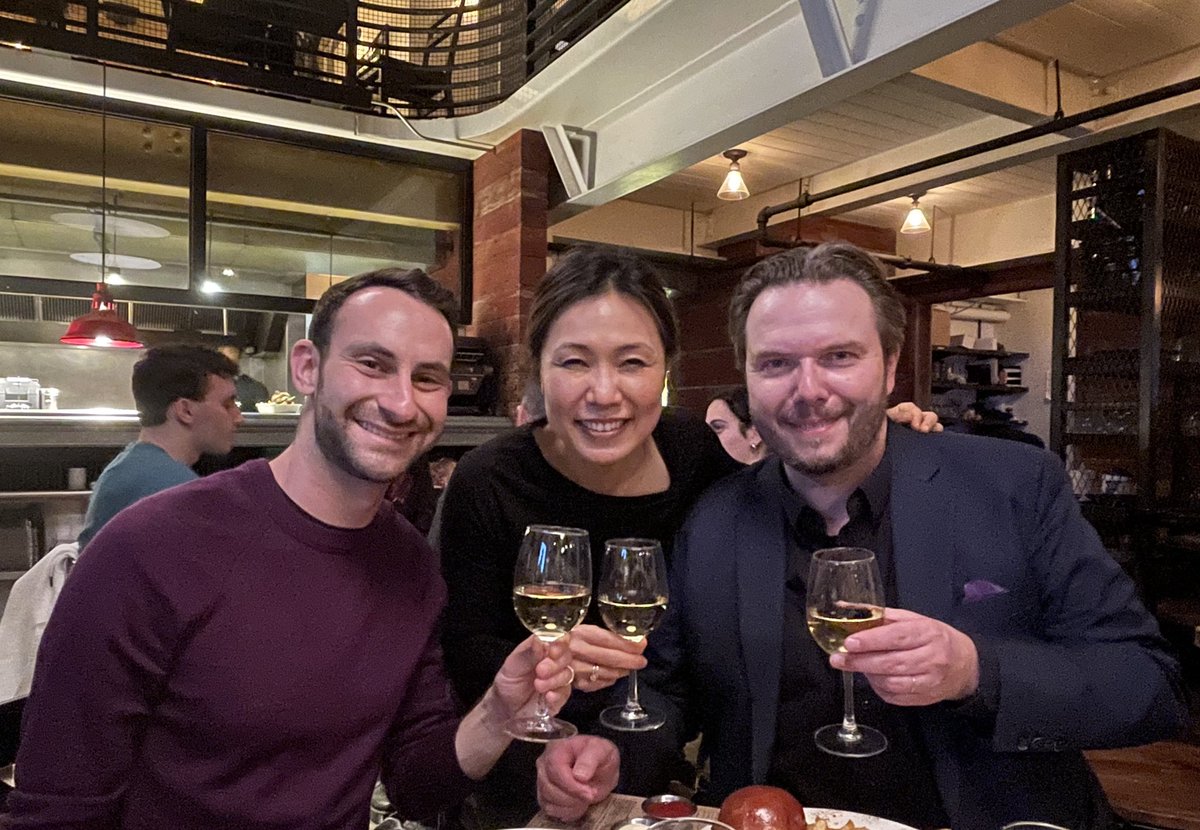 With <a href="/SimonBarrad/">Simon Barrad</a> and Hsin-Yun Huang after last night's Shostakovich <a href="/pcmsconcerts/">Philadelphia Chamber Music Society</a> in Philadelphia. Livestream still viewable youtu.be/vdjCpRuPXPs via <a href="/YouTube/">YouTube</a>