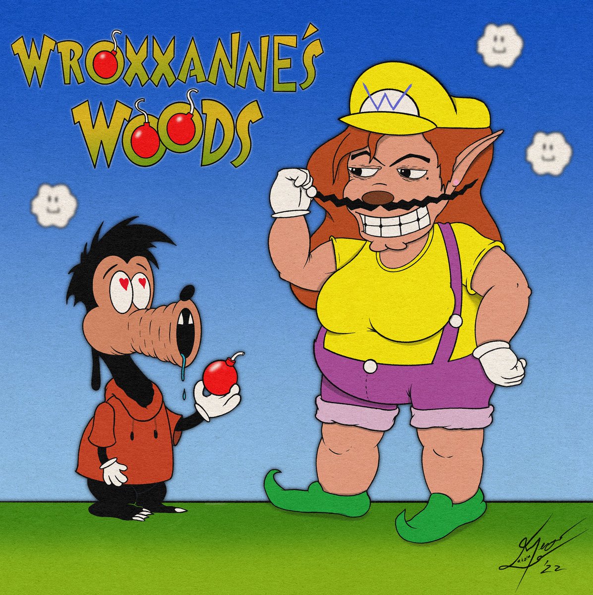 MediumsMyr's tweet photo. A fun mashup. Roxanne from Goofy Movie and Warriors.
#lakotameyer #art #cartoons #Nintendo #disney #MASHUP #funny https://t.co/8KDppFln52
