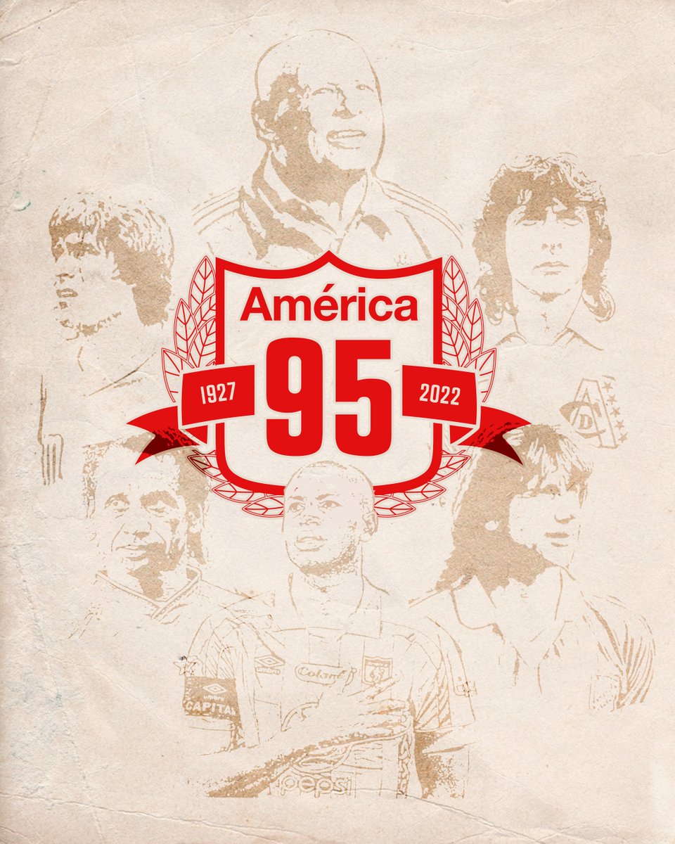 🎈 El 13 de febrero de 1927 nació la Pasión de un Pueblo. Hoy, el equipo más popular de Colombia celebra la grandeza construida en 95 años de historia. En esta fecha, recordamos y le agradecemos a todas las personas que han dejado huella en nuestra institución.  

#América95Años