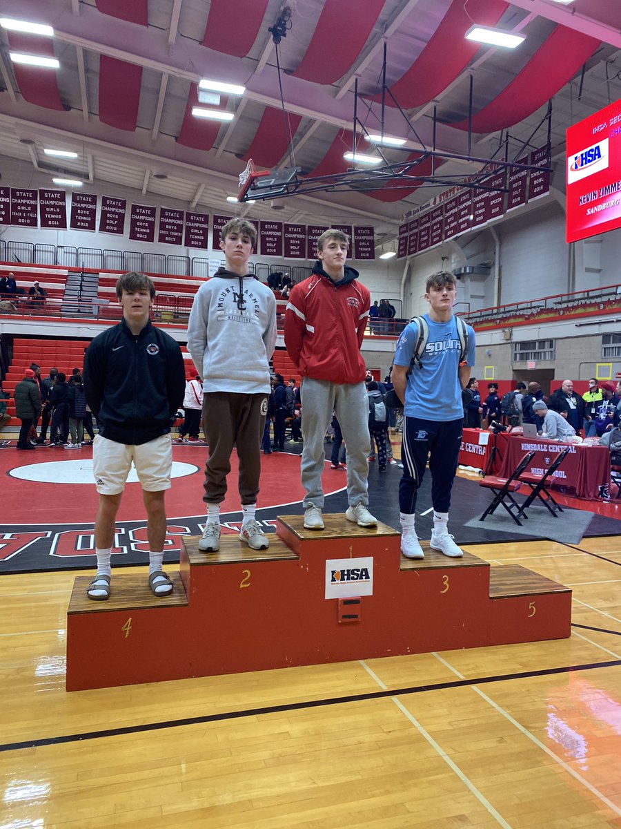 BHSWrestling5's tweet photo. JOE McDERMOTT...STATE QUALIFIER! So proud of this guy and his hard work this season...his leadership has been invaluable. We’ll see you in Champaign!!! #RAIDERS https://t.co/Ek600MHpFh