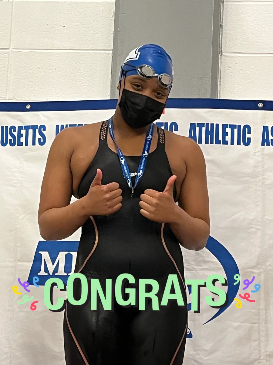 Your 100 yard Backstroke South Sectionals Champion, Zuri Ferguson, with a 54.87! 🚨A new Attleboro Record 🚨A new Sectionals meet record 🚨All American consideration @AboroPrincipal @mhoule32 <a href="/HockomockSports/">HockomockSports</a> <a href="/SunChronSports/">Sun Chronicle Sports</a>
