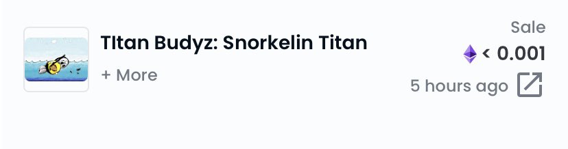 BuddyLMusic's tweet photo. Thank you, ViktorasMass! I hope you enjoy the Snorkeling Titan Budyz 🤿🌊🏝☀️#Titan #TitanDao $titan #irontitanium #nftart https://t.co/mNrwmJ69l7