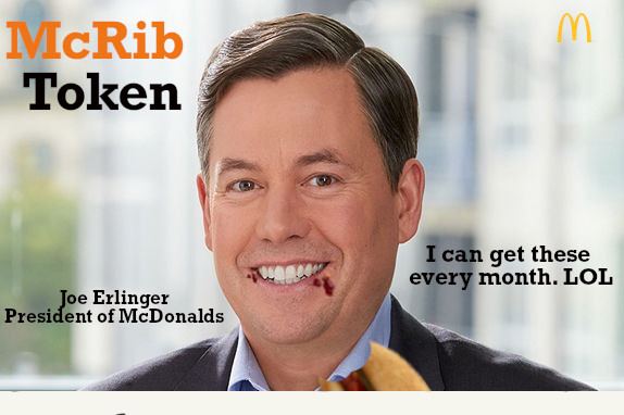 McRibToken's tweet photo. @ErlingerJoe @McDonaldsCorp @ParisHilton @MattWallace888 #McRibToken @McRibToken https://t.co/FGtapZ5Oqe