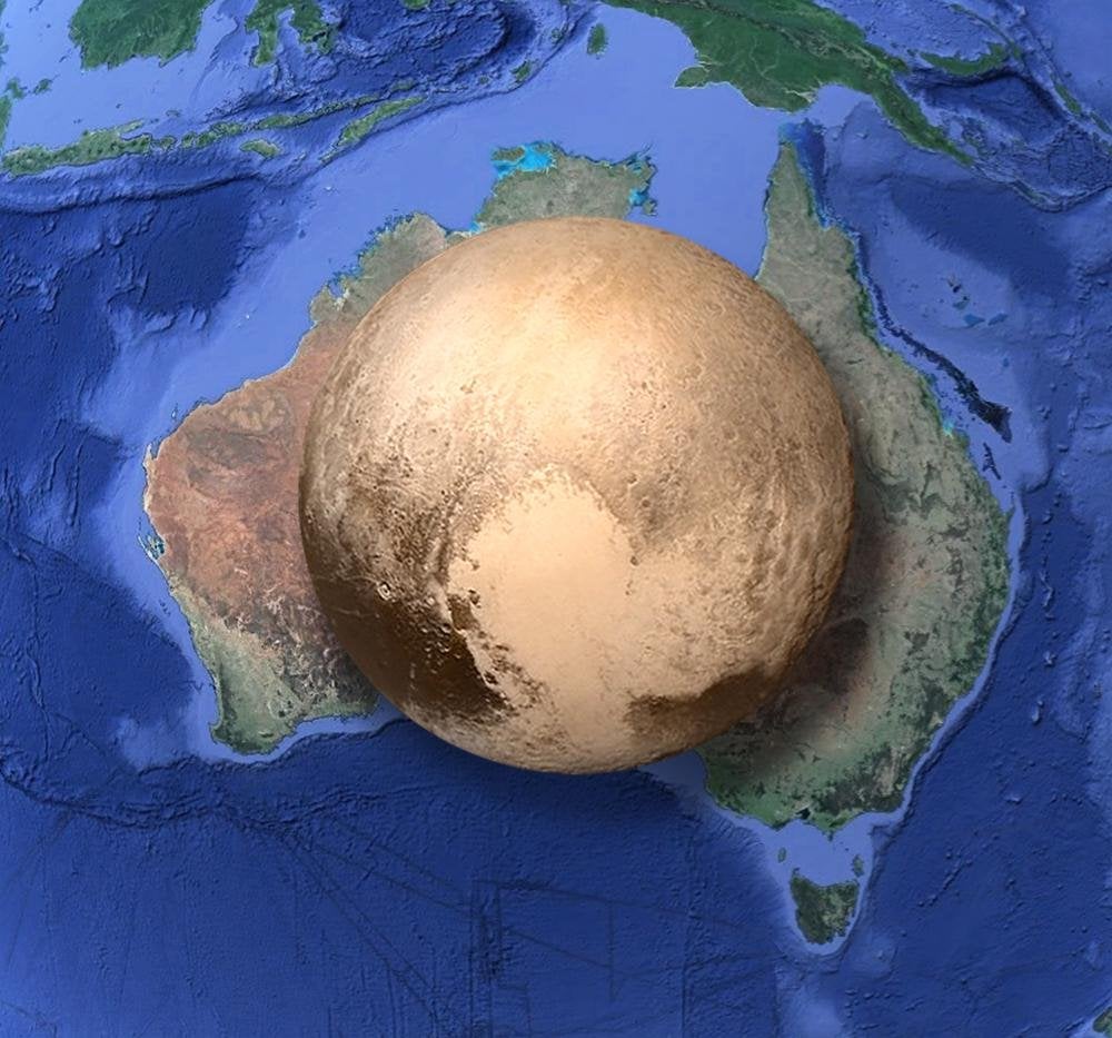 Pluto placed on top of #Australia redd.it/9clykm #MapPorn