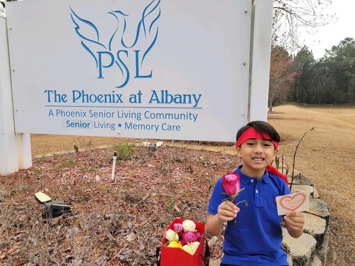LeePrimary's tweet photo. Kindergartner, Niam Patel made homemade Valentine cards and passed them out at the Senior Center today! This is part of our Kindness Ninja Community takeover! #compassiongames #kindnessninjaslcps https://t.co/pcWis0N8WR