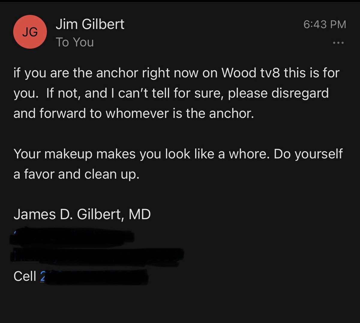 WhitneyOnAir's tweet image. The kinds of emails you get when you work in news. He even had the nerve to leave his cell phone, address and occupation in the email signature. And said if I’m the wrong person please forward this message. Huh?? LMAO

Here’s how I looked on the desk today.