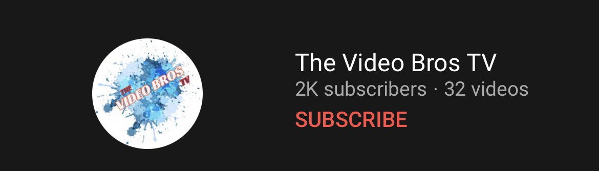 TheVideoBrosTV's tweet photo. 2,000 big ones! Big huge thank you to everyone who has subbed and watched our videos. Next goal? You don’t wanna know 😎 https://t.co/8vml6meY0M