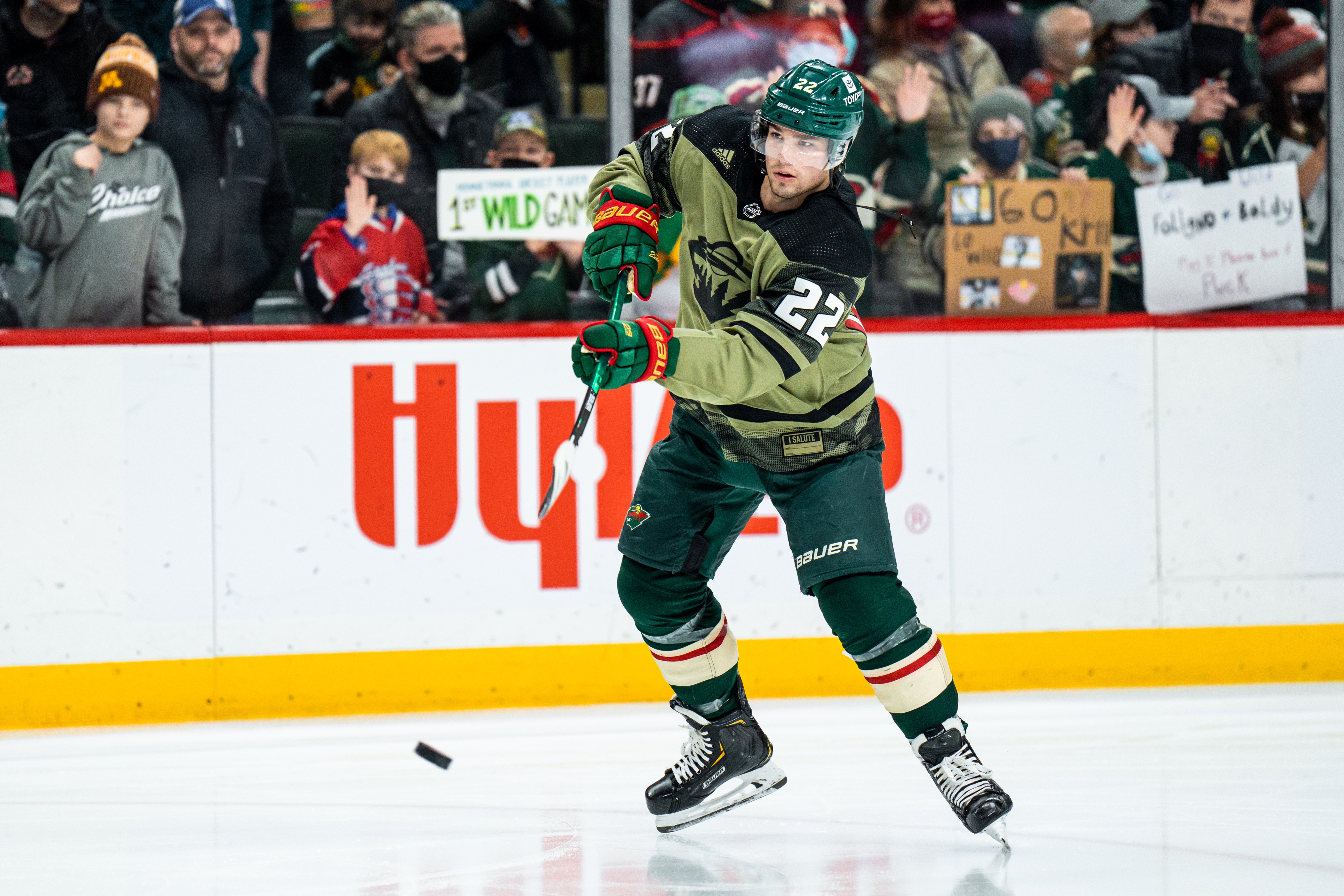 United Heroes League on X: Head over to the @mnwild website and place your  bid on an official camouflage warm up jersey from Military Appreciation  Night. Proceeds benefit United Heroes League and