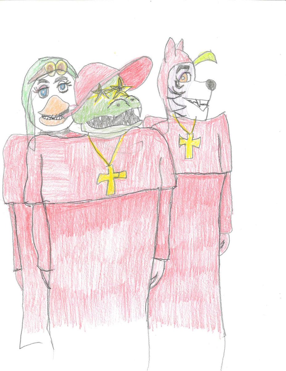 eleboyisawesome's tweet photo. @Razzbowski it's Monty python 

no one expects the animatronic inquisition https://t.co/e1aoqztobP