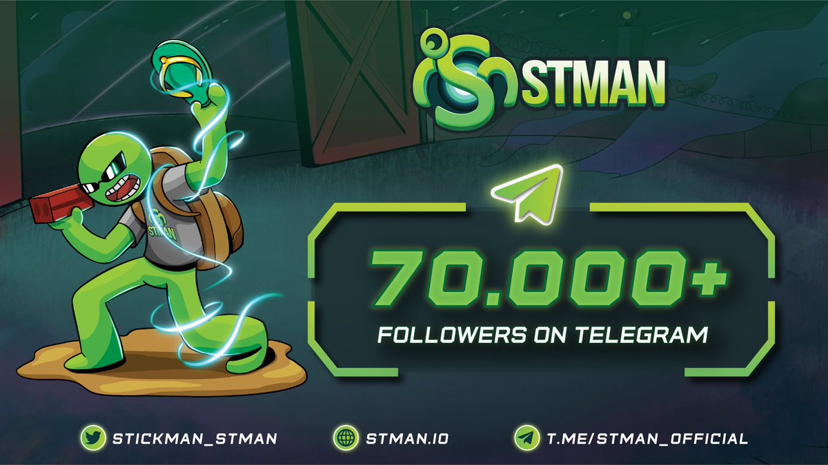 Stickman_STMAN's tweet photo. Yesterday it was 60000+ 
Now is 7️⃣0️⃣0️⃣0️⃣0️⃣+ 

Amazing! 10K+ members have joined #STMAN ‘s Telegram within only 24 hours 😱

Numbers do not tell lies. Stickman’s Battleground is heated up, more great news is coming every day. https://t.co/Ehfn1InRDP