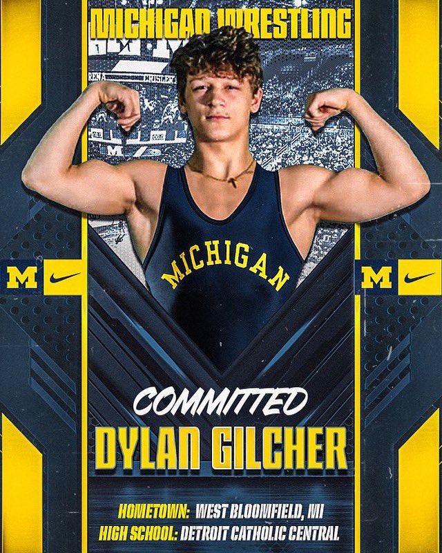 Congrats to @dylangilcher34 on committing to <a href="/umichwrestling/">Michigan Wrestling</a>!  The pipeline to Ann Arbor continues. #Standard #GoBlue