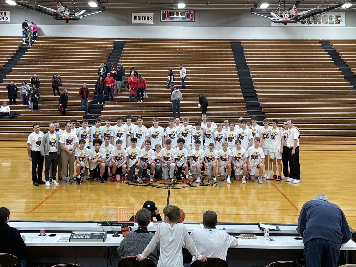 Thoughts and Prayers to <a href="/hamptonhawks1/">Hampton Hawks</a> community and the Ediger family.  Thank you to <a href="/antlerbball/">Elkhorn Boys Basketball</a> for teaming up with us today in showing our support.