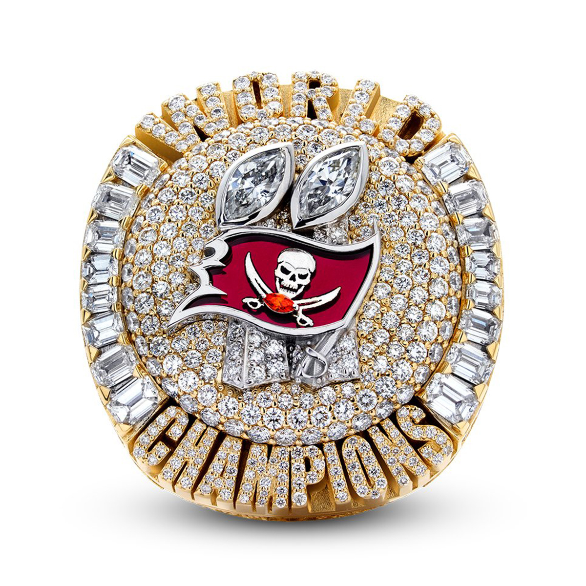 NFL's tweet photo. The rings from the most recent Super Bowl winners are clean. 🤩

📺: #SBLVI -- 6:30pm ET on NBC⁣
📱: NFL app https://t.co/7Y11Mci8At