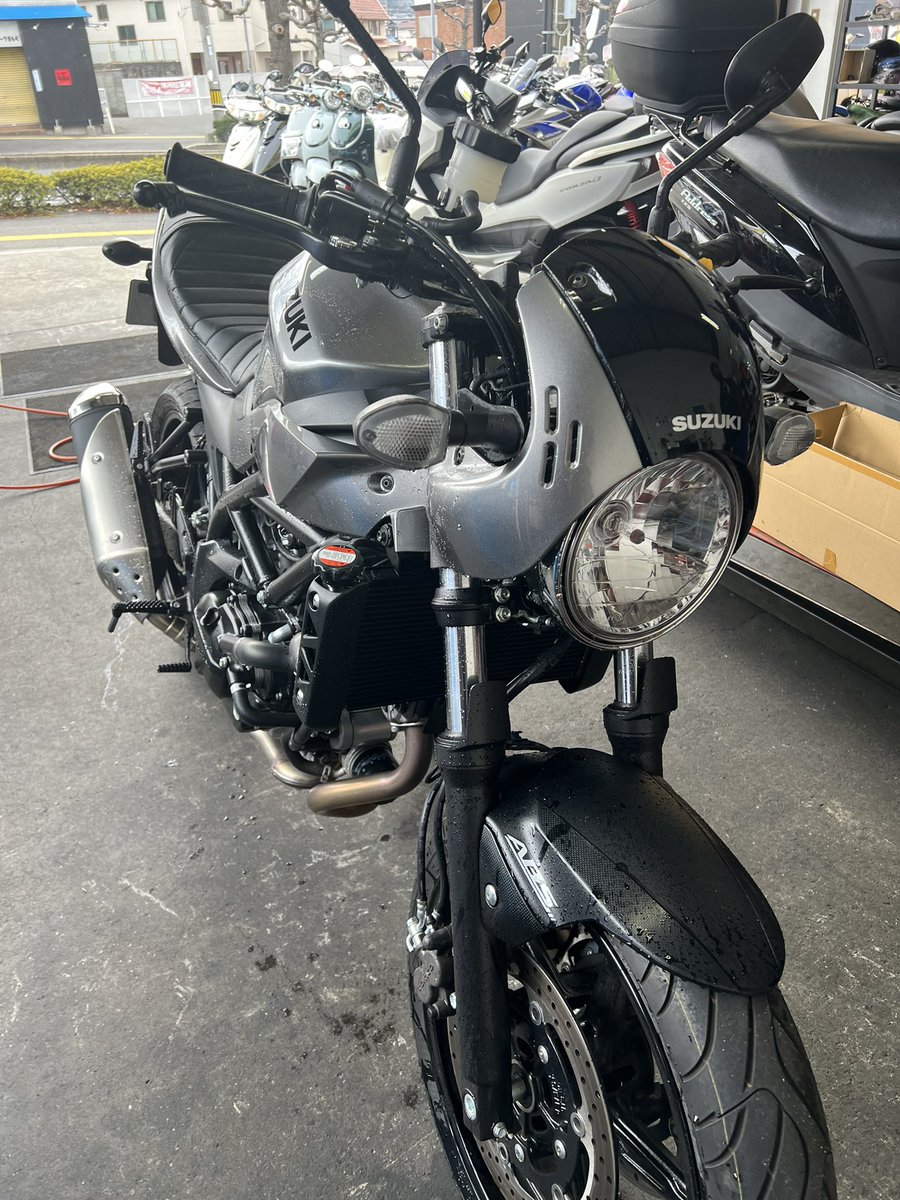 スズキ SV650Xバーハンドル化カスタム😊 お客様のご要望で「セパハンは