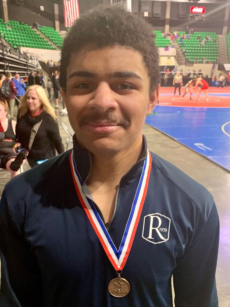 RRaidersAthl's tweet photo. Congrats to Head Coach Pete Varmette, Coach TJ Wright, & Senior Race Wright who finished in the Top 4 at Sectionals today which makes him the first Raider to ever compete in next week’s 1-4A State Wresting Meet in Huntsville! #RaidersAtState #LeavingaLegacy #GoRaiders #RaiseTheR https://t.co/1HRom7JUWt
