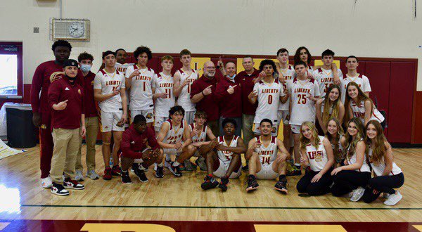 lhslionbball's tweet photo. Your 2022 BVAL Champs!!!!! @LHSLionsSports https://t.co/JnGAqfUfb4