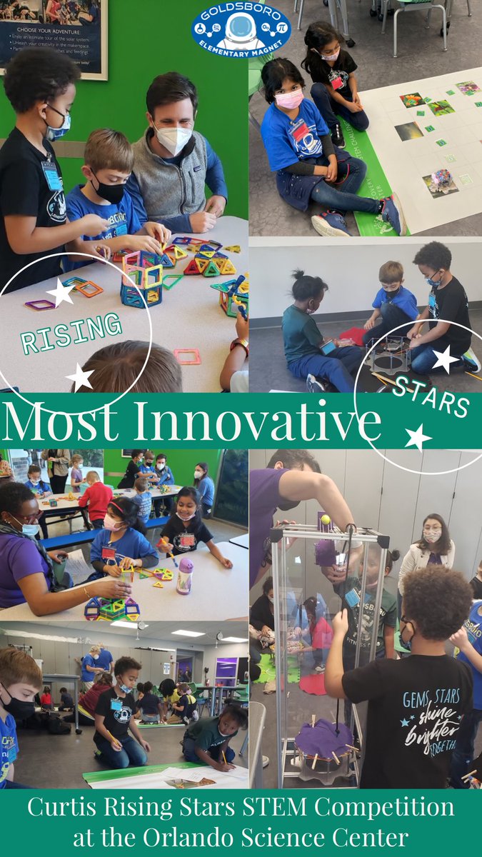 Our Team did a phenomenal job today at Curtis Rising Star Competition at the Orlando Science Science. Our Kindergarten Girls won most Innovative! <a href="/SCPSInfo/">SCPS Info</a> <a href="/scpselementary/">SCPS Elementary Ed</a> <a href="/orlandoscience/">Orlando Science Center</a>