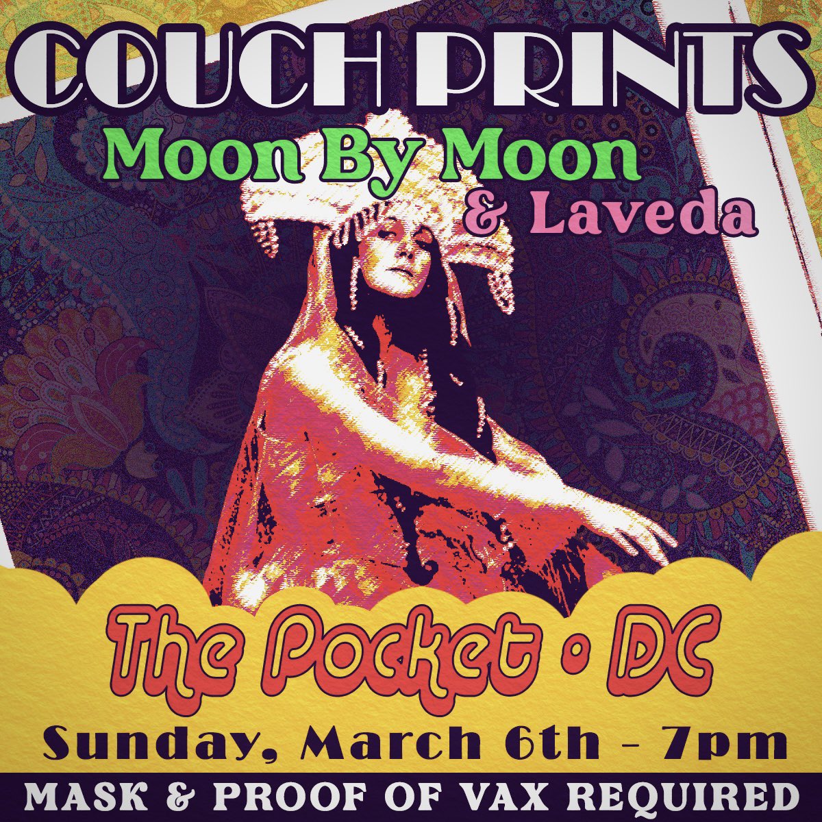🚨SHOW ANNOUNCEMENT🚨
Super excited to be playing w/ <a href="/CouchPrints/">Couch Prints</a> &amp; <a href="/lavedamusic/">Laveda</a> at <a href="/ThePocketDC/">The Pocket</a>! This is the DC stop on their way to SXSW. Everyone come through for our first show of 2022!! ✨✨✨
