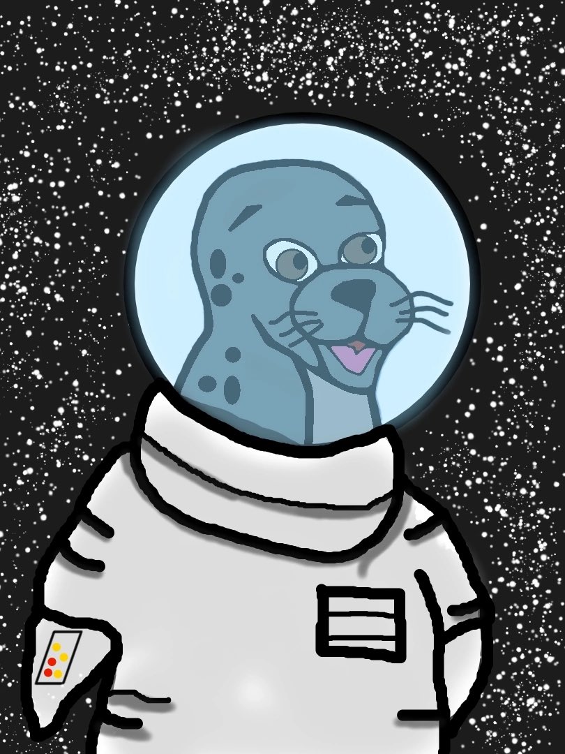 this is a space Seal🦭✨🪐, it opens new planets of our universe, it has its own history which you can read in its description, link to the collection in the profile!!! #NFTs #NFTCommunity #nftart #NFTCommumity #NFTGiveaway #OpenSeaNFT