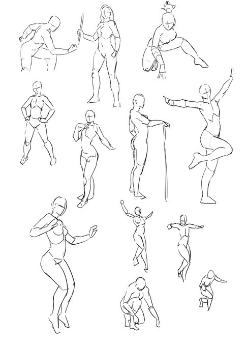 練習1日目
アニメーターズスケッチの模写 