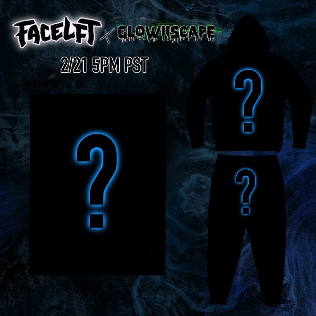 FACELFT's tweet photo. Facelft x Glowiiscape Collab dropping soon!! Who’s ready to see what we’ve made!? https://t.co/z1w2M8K9KS