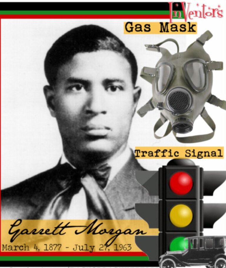 ShamikaWomble's tweet photo. Garrett Morgan had little more than a grade school education, yet became an inventor with a rare gift for designing machines that would save lives. Morgan patented early versions of the gas mask and traffic signal, which he would later sell to GE in 1923. #BHM https://t.co/GcGIZEBSGN