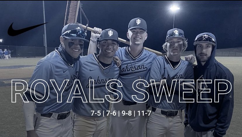 Royals Sweep!

Game 3 of the series the Royals rally back down 8-3 in the bottom of the 7th to tie and win it in the 8th off a Will Varner walk off single to win 9-8!

Game 4 Royals win 11-7. Big game from Brayden Taylor going 4-4 w/ 3 RBI, two 2B, and one 3B! FIND A WAY

#FAW