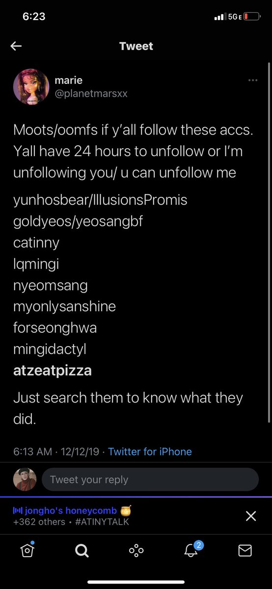 atztiny's tweet image. a list of the problematic atiny from 2019 #ATINYTALK