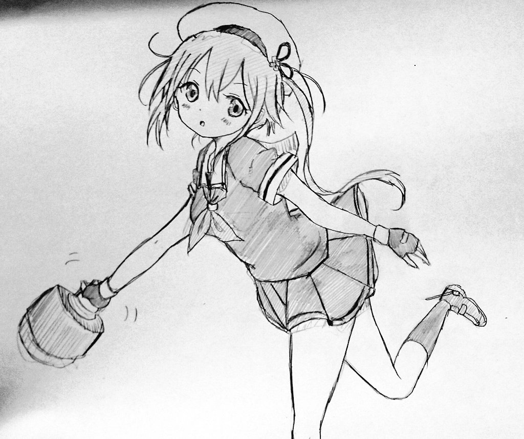 安定しない春雨ちゃん描き(◡ ω ◡) 