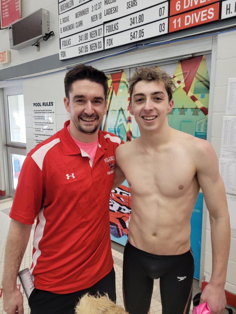 One more race for this guy next weekend. State Qualifier in the 500 Freestyle beating his old school record in a time of 4:53.56! Congratulations TJ Shaw! <a href="/PulaskiRedSea/">Pulaski Red Sea</a>