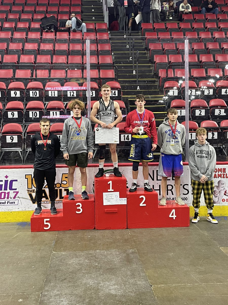 Gairit Hodson placed 4th place at 138 lbs at the Section IV Division II Championships. He had a great season in his first year at OFA. He is a hard worker, good wrestler, and good kid. Congratulations, Cowboy! <a href="/OFAAthletics1/">OA Athletics</a>