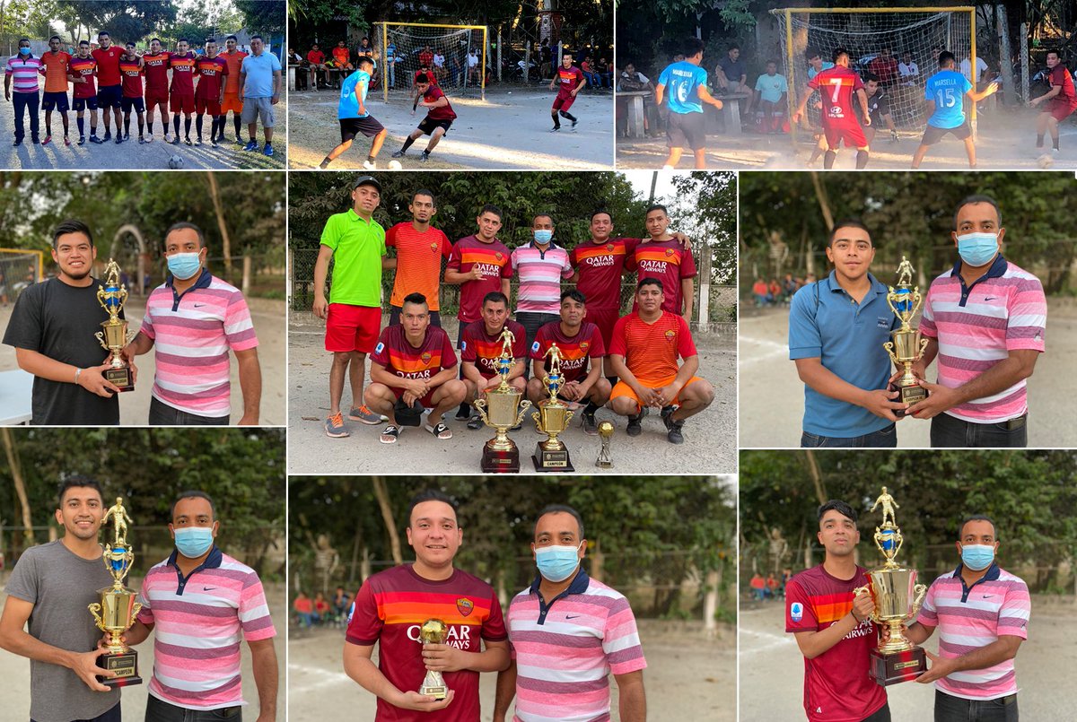 RavinSosa's tweet photo. En mi gestión estamos apoyando el fútbol en sus diferentes modalidades para que más ciudadanos gocen de los beneficios que brinda este deporte a la salud y mente. 

Este día, premié a los ganadores del Torneo de Fútbol Masculino en Urb. San Nicolás, Tonacatepeque. 
¡Felicidades! https://t.co/aMuPoJbu4d