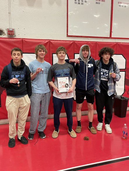 KnightsofPHS's tweet photo. Saturdays are for the @KnightsofPHS 
✅ @PHSWrestling6 gets 5 state qualifiers 🏅 
✅ @PHSBowlKnights gets a state qualifier 🏅 
✅ @prospectspeech gets 4 state qualifiers 🏅 
✅ @phsboysswim won the MSL East and 2nd in the MSL 🏅 
✅ @PHSVBaseball HC Ross Giusti HOF induction 🏆 https://t.co/EYA6ZygItK