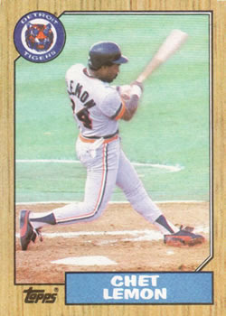 Happy (1987 Topps) Birthday to the Chet Lemon.  