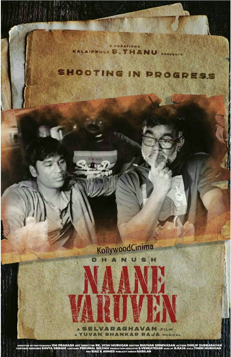 brokn_mc's tweet photo. #NaaneVaruven New Poster 🤠
Shooting In Process 🎬
#Dhanush - Selva - U1 👨‍🎤 https://t.co/vJEliRCs7b
