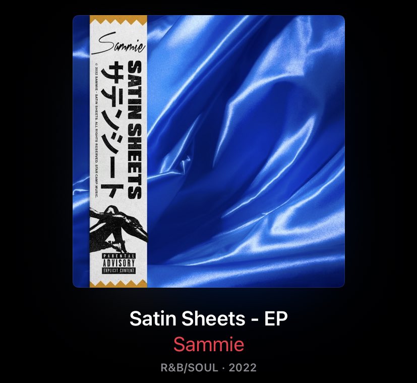 TheMusicChron's tweet photo. New Music Alert 🚨: @SammieAlways new EP “ Satin Sheets “ available on Apple Music #Sammie #SatinSheets The EP is 🔥🔥🔥🔥 https://t.co/vPUpRVRZxE