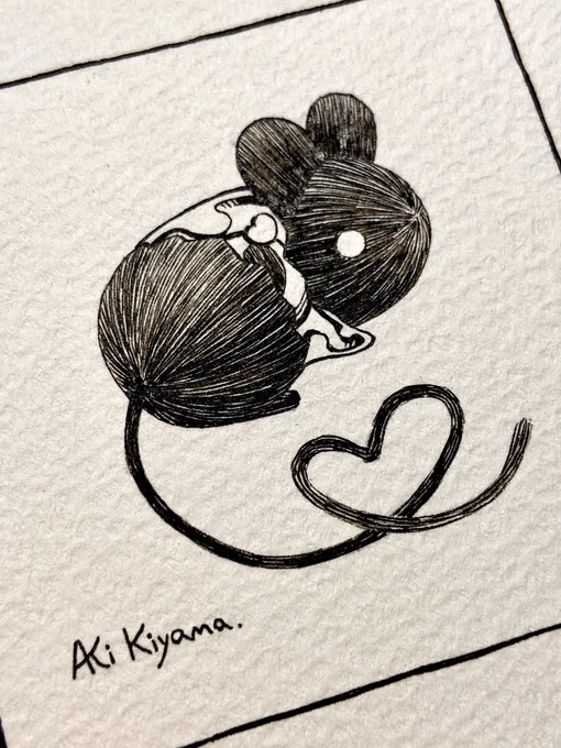 🐭❤️

#イラスト
#ペン画 