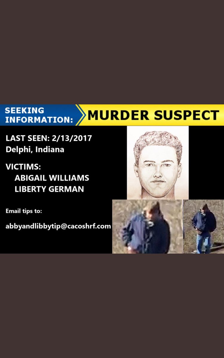 jazam02's tweet image. This is the suspect. If you know anything or suspect anything please call the tip line. These families have waited far too long for answers #AbbyandLibby #delphi #delphiindiana #downthehill #bridgeguy