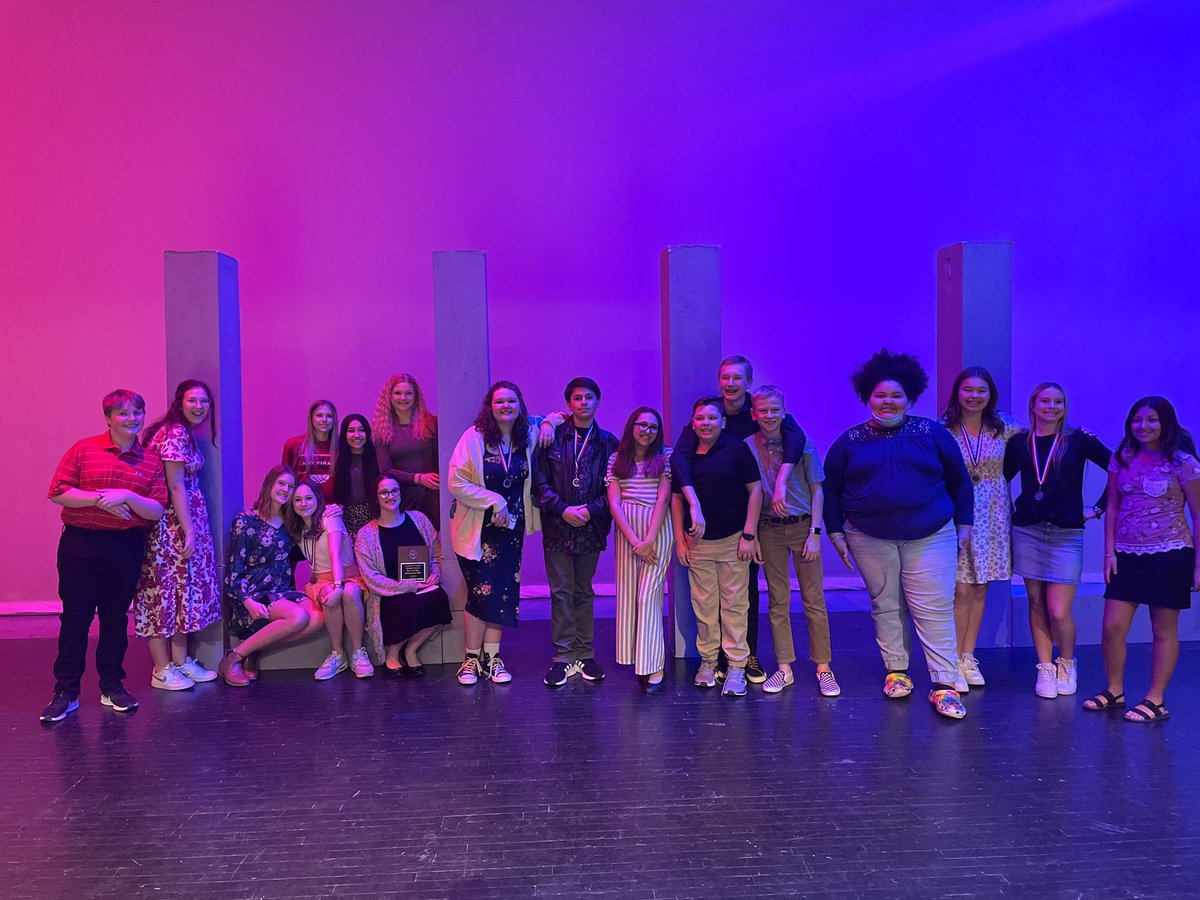 piratestheatre's tweet photo. Congrats to Mrs. Compton and her LCMS Theatre Productions troupe on winning 2nd place at todays middle school UIL One Act Play contest!! 🏴‍☠️🎭
@lubbockcooper @LCISDlcms https://t.co/Wsr15O971M