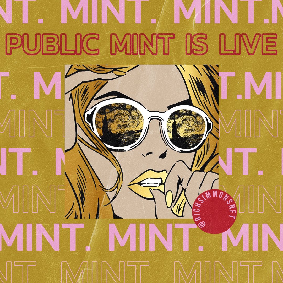 3,333 is the magic number for #ReflectionsNFT — Public Sale is now officially open! #MintingaMovement
Rich+Team, and an incredible community waiting for you over on discord.gg/richsimmonsnft 

reflectionsnft.io 

#mintingnow
