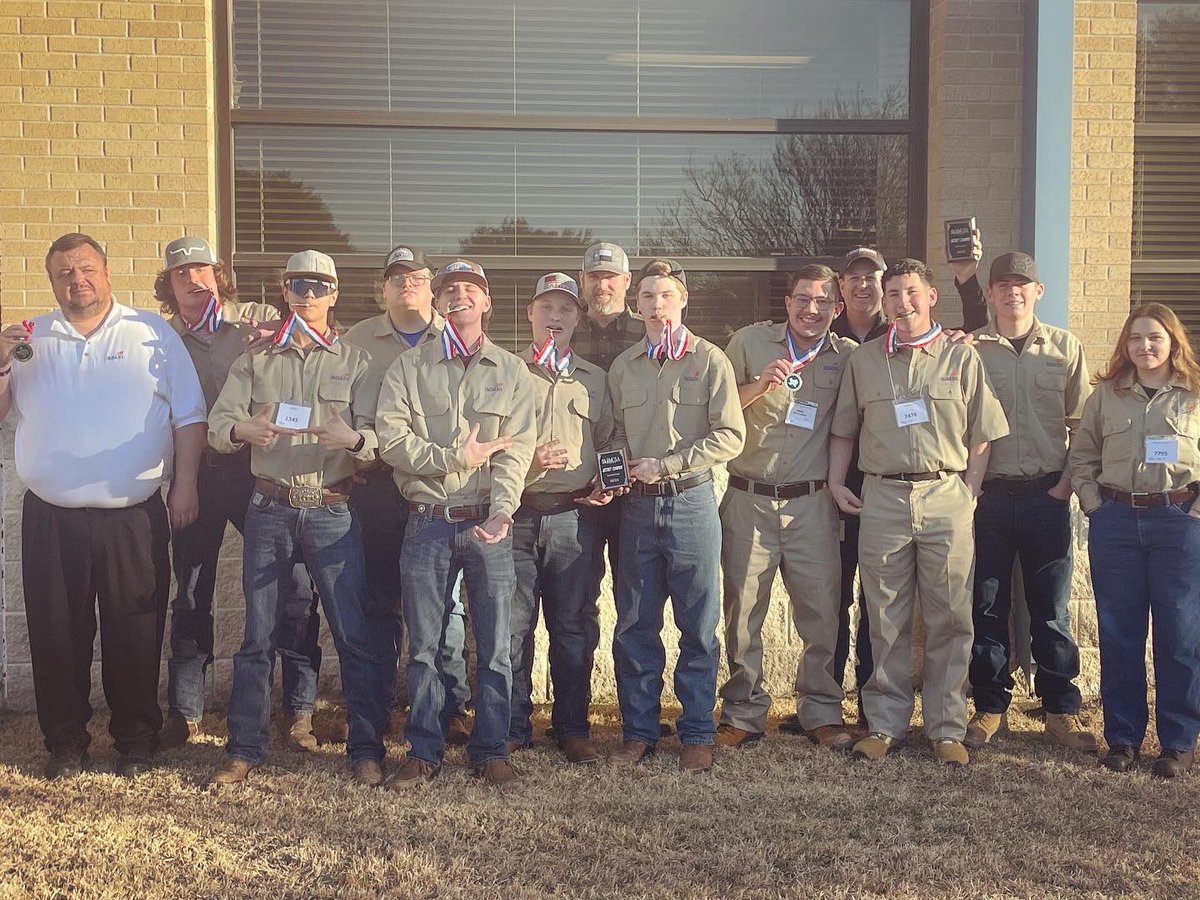 Showing off SkillsUSA District 6 metals!

Welding Fabrication Team - 1st Place
Construction Team Works - 1st Place
Welding Individual- 3rd Place
Electronics - 1st &amp; 2nd Place Individuals 
Welding 1 Individual - 3rd Place 
Cosmology Quiz Bowl - 3rd Place

<a href="/waxahachieisd/">Waxahachie ISD</a> #ctemonth