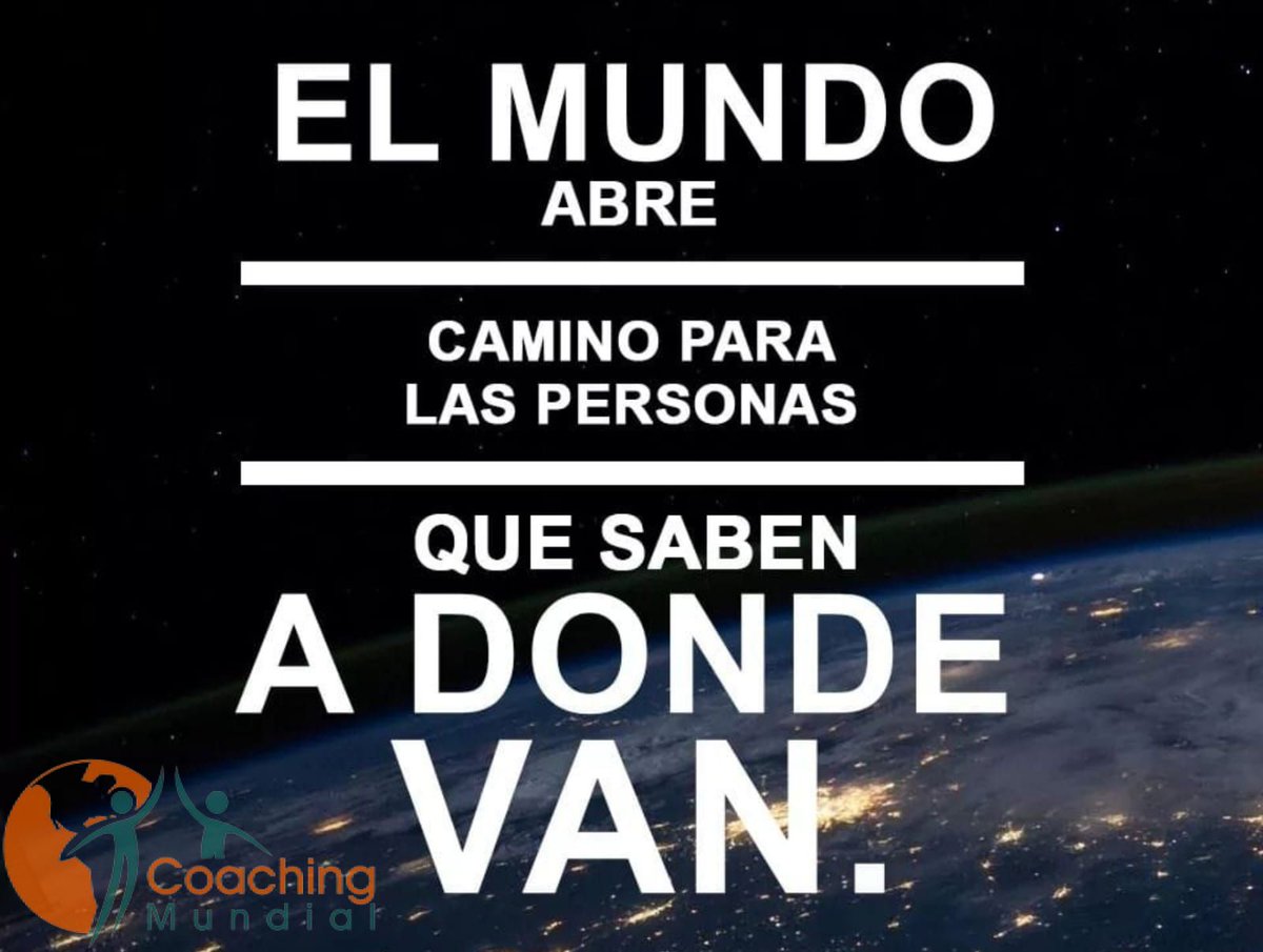 coachingmun's tweet photo. El mundo abre camino, es momento de poner acción para cumplir tus metas😉🙂🌎
.
.
.
.
.
.
#abrircamino #metas #cumplirmetas #accion https://t.co/zr3P2dYOcv