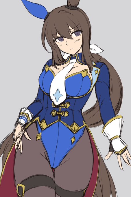 依頼絵のアヤベさんのラフ 