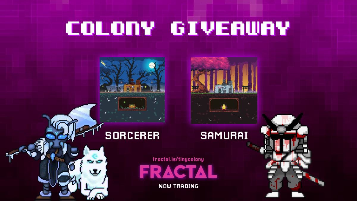 We just swept the floor, now it's time to give some Colonies away!!🚀

If you want to win one of these Colonies for FREE, follow these steps👇

1️⃣❤️ + RT + tag 3 friends
2️⃣ Comment which Colony you want to win

Ends in 48 hours, GL✌️