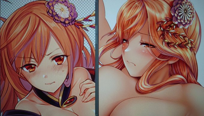 似ねぇなぁっ( '˙꒳​˙)
髪飾りなかったら誰か分からんもんねぇコレ… 