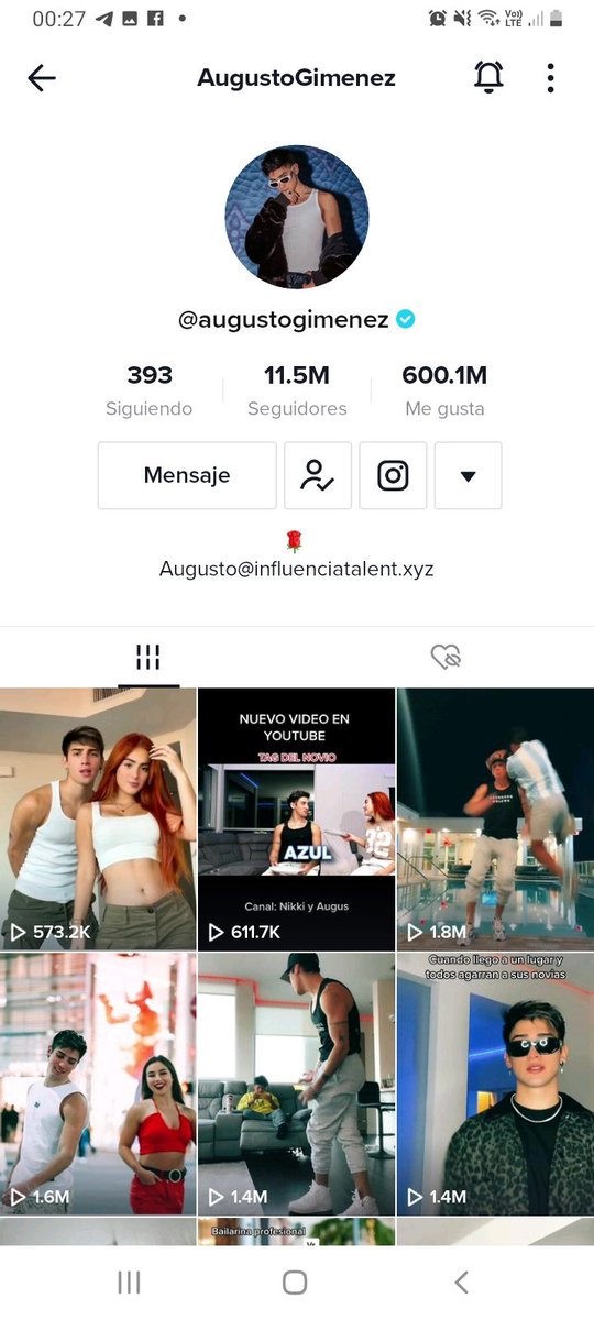 Augusterssuport's tweet photo. Hoy festejamos los 11.5m tuvimos video nuevo en yt.. Volvió nicki..y ademas augus llegó a los 600m de likes😍😍😍😍 mejor dia #Augusters 🌹 @AugusGimenez https://t.co/kLr6umqcI8